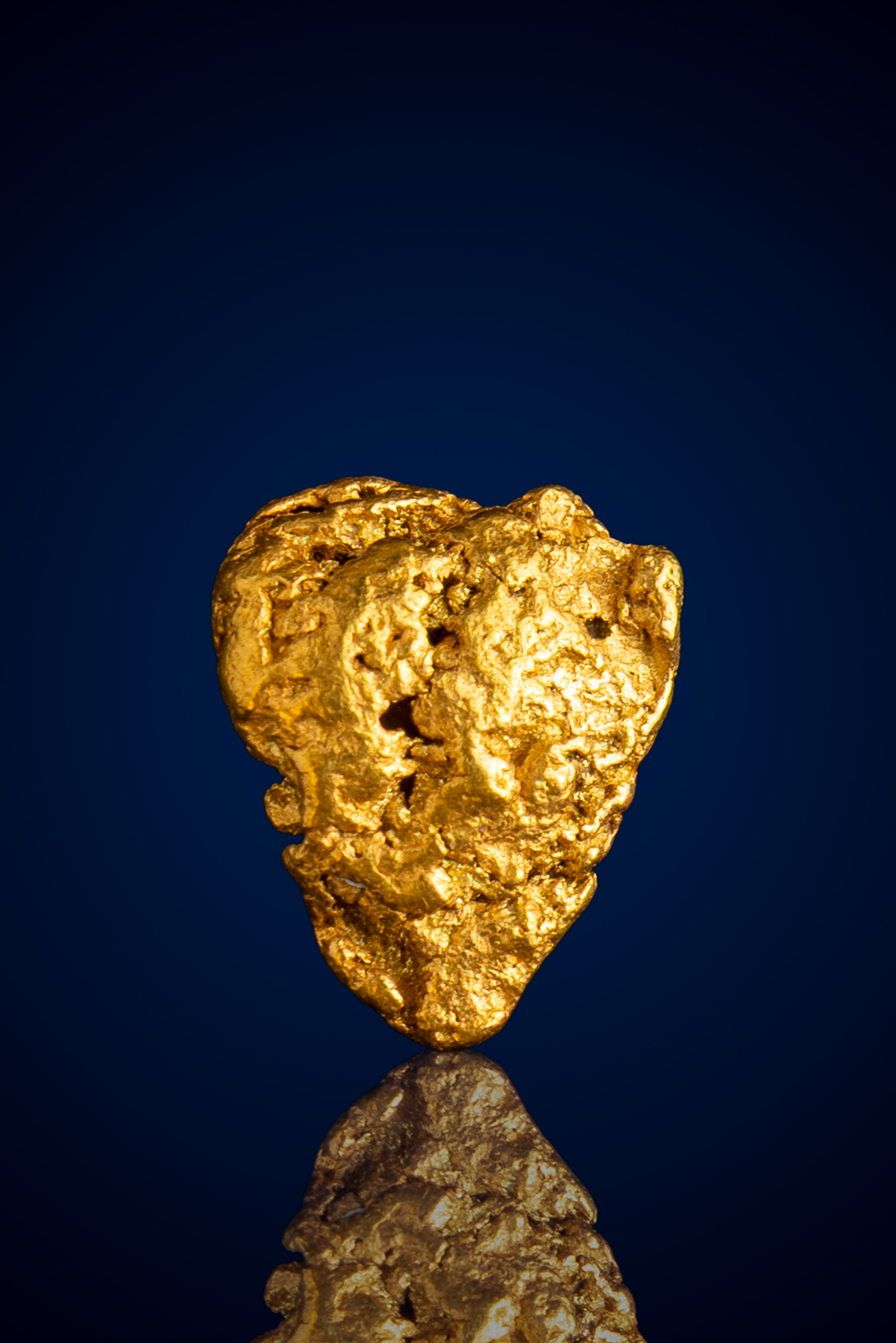 Lustrous, Textured Natural Gold Nugget - Alaska - 0.98 grams (image for) Lustrous, Textured Natural Gold Nugget - Alaska - 0.98 grams
